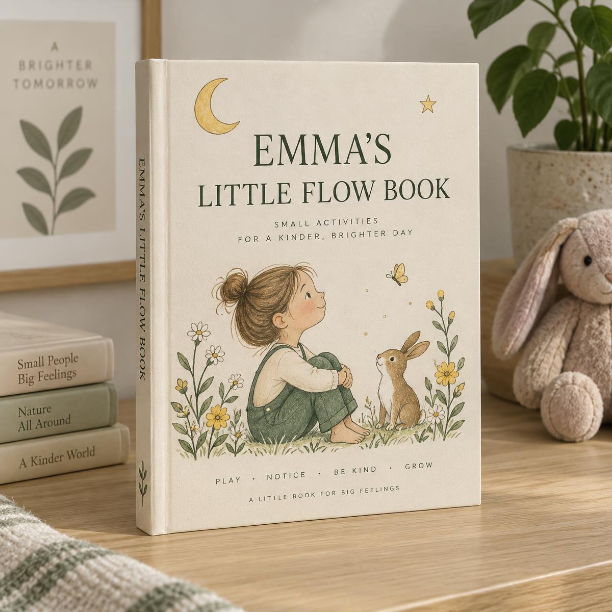 My Flow Book with the name Emma on the cover