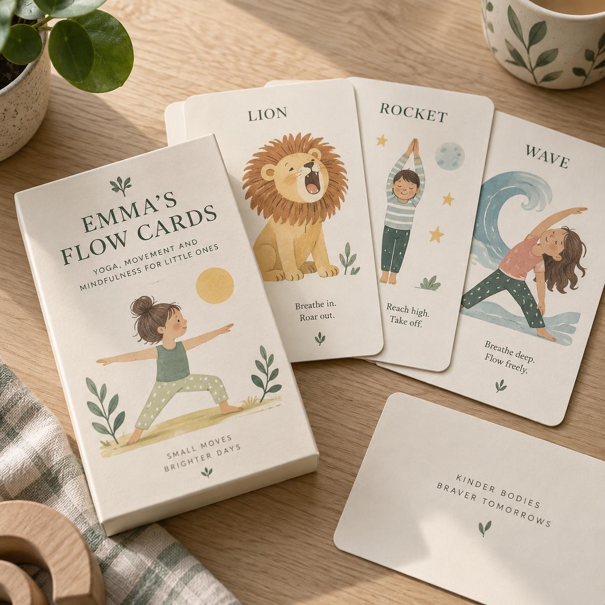 My Flow Cards with the name Emma on the cover